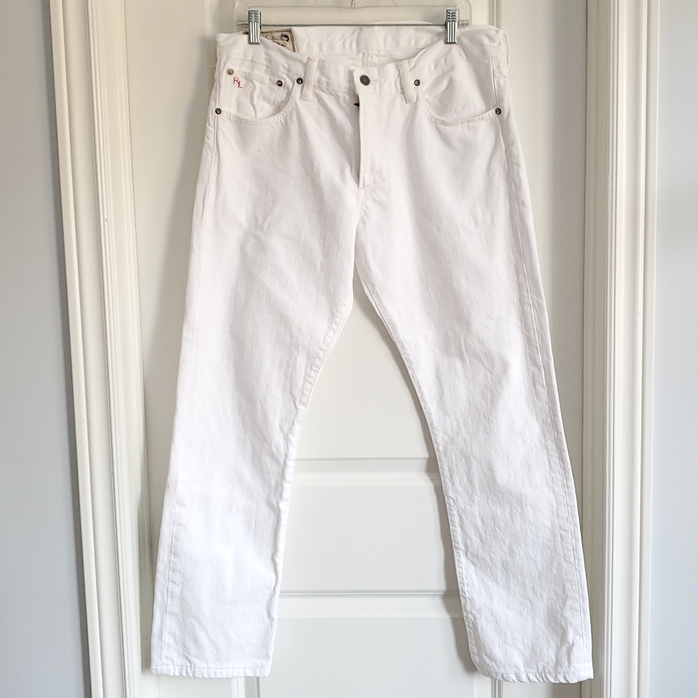 Polo by Ralph Lauren White Slim Straight Jeans